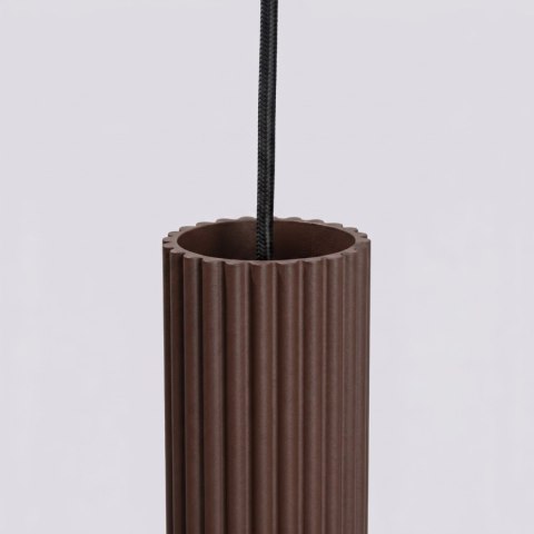 Sollux Lighting Lampa wisząca KARBON 3P brązowa
