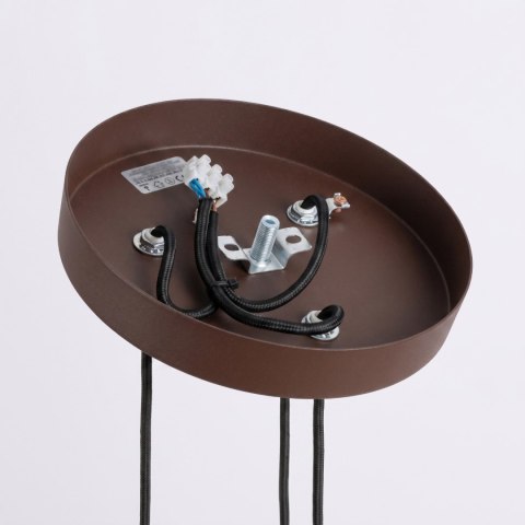 Sollux Lighting Lampa wisząca KARBON 3P brązowa