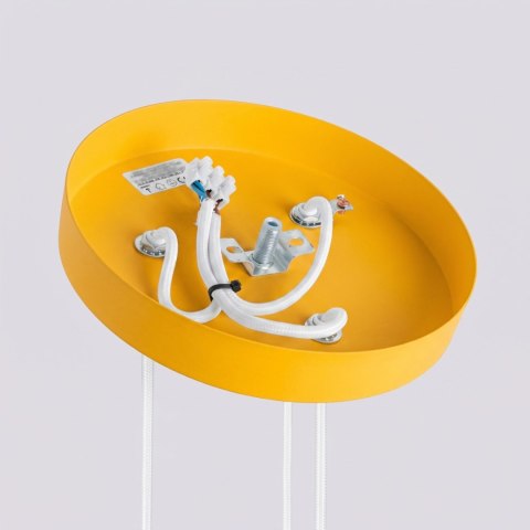 Sollux Lighting Lampa wisząca KARBON 3P żółta