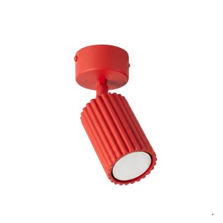 Sollux Lighting Plafon KARBON 1 czerwony