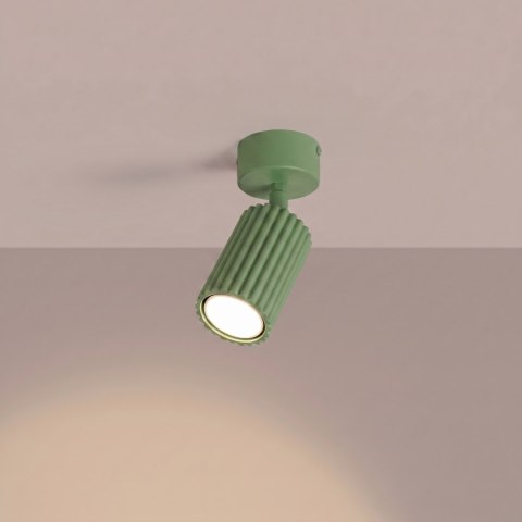 Sollux Lighting Plafon KARBON 1 szałwiowy