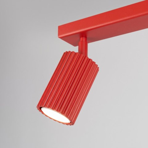 Sollux Lighting Plafon KARBON 2 czerwony