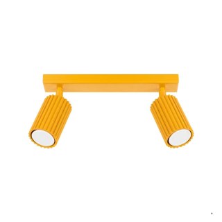 Sollux Lighting Plafon KARBON 2 żółty