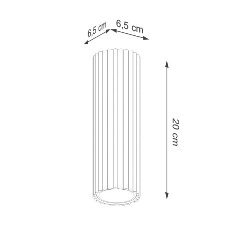 Sollux Lighting Plafon KARBON 20 burgund