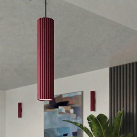 Sollux Lighting Plafon KARBON 60 burgund