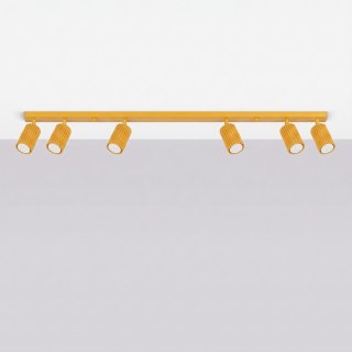 Sollux Lighting Plafon KARBON 6L żółty