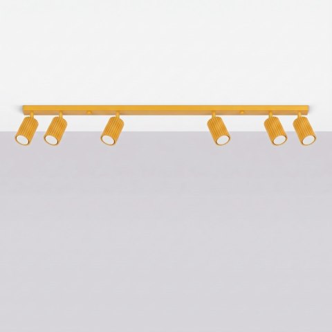 Sollux Lighting Plafon KARBON 6L żółty