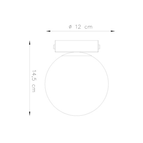 Sollux Lighting Plafon YOLI 1 zielona oliwka