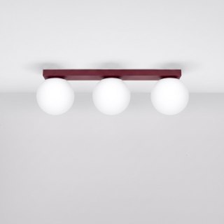 Sollux Lighting Plafon YOLI 3 burgund