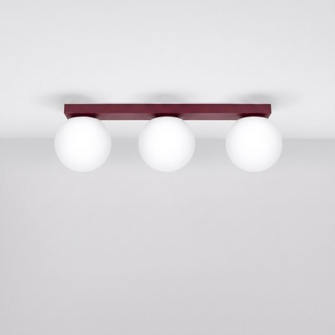 Sollux Lighting Plafon YOLI 3 burgund