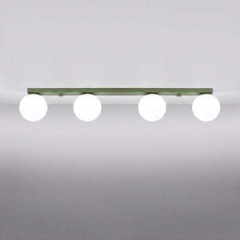 Sollux Lighting Plafon YOLI 4 zielona oliwka