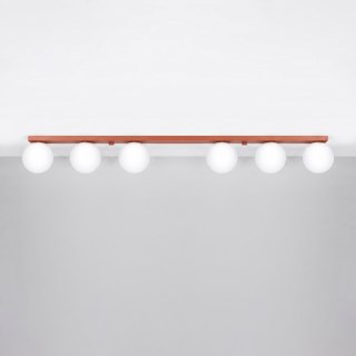 Sollux Lighting Plafon YOLI 6 ochra czerwona