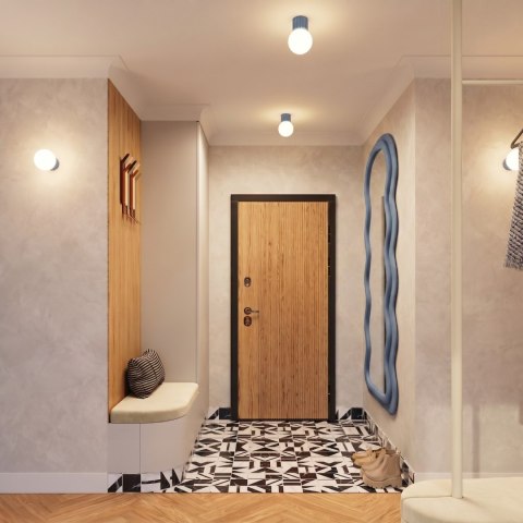 Sollux Lighting Kinkiet HALO błękitny IP44