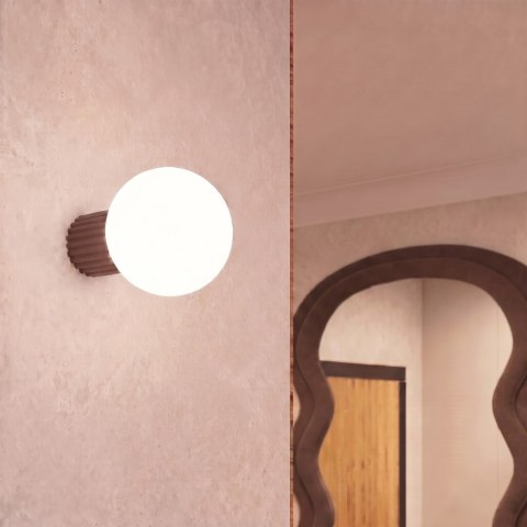 Sollux Lighting Kinkiet HALO brązowy IP44
