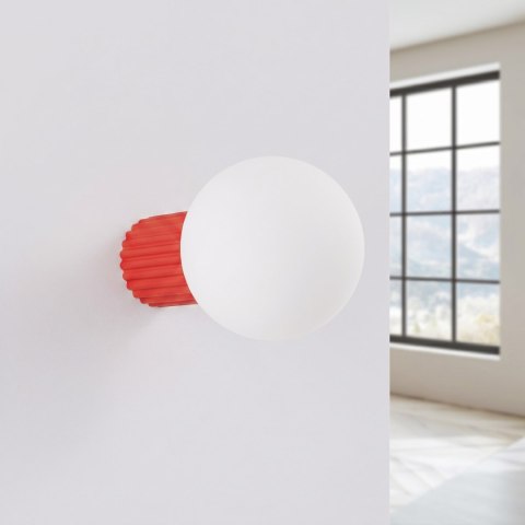 Sollux Lighting Kinkiet HALO czerwony IP44