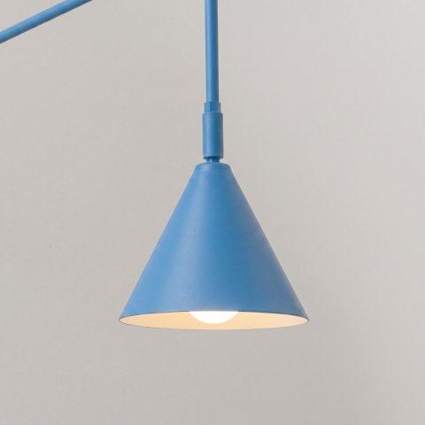 Sollux Lighting Kinkiet NOX 1 błękitny z włącznikiem