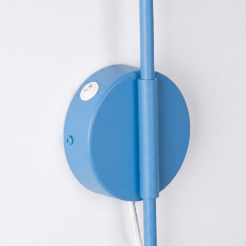 Sollux Lighting Kinkiet NOX 1 błękitny z włącznikiem