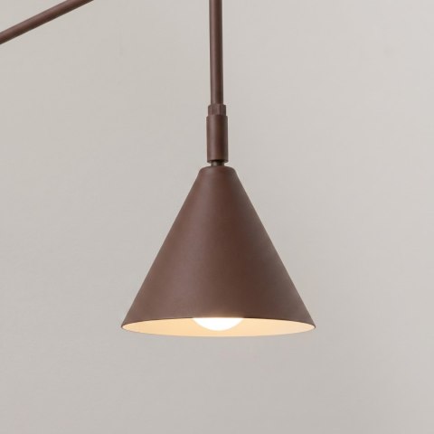 Sollux Lighting Kinkiet NOX 1 brązowy z włącznikiem