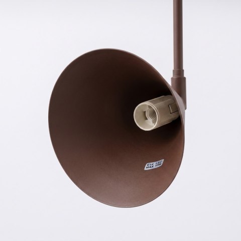 Sollux Lighting Kinkiet NOX 1 brązowy z włącznikiem