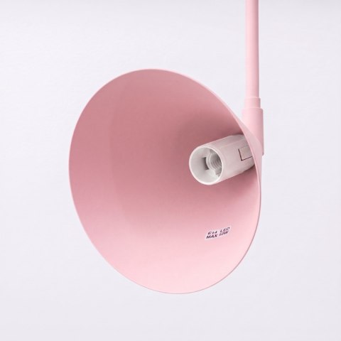 Sollux Lighting Kinkiet NOX 1 różowy z włącznikiem