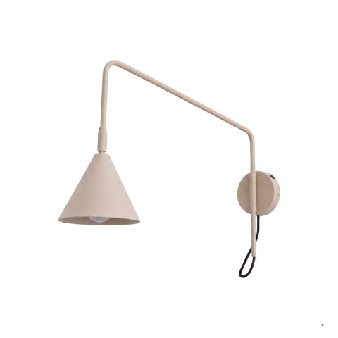 Sollux Lighting Kinkiet NOX 1 taupe z włącznikiem