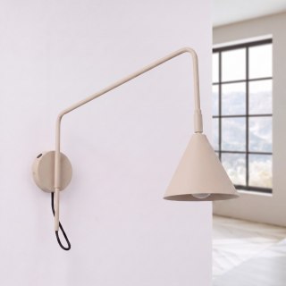 Sollux Lighting Kinkiet NOX 1 taupe z włącznikiem