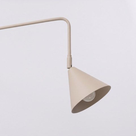 Sollux Lighting Kinkiet NOX 1 taupe z włącznikiem