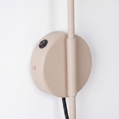 Sollux Lighting Kinkiet NOX 1 taupe z włącznikiem