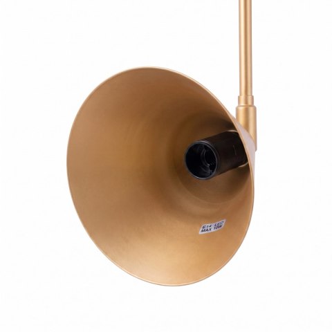 Sollux Lighting Kinkiet NOX 1 złoty z włącznikiem
