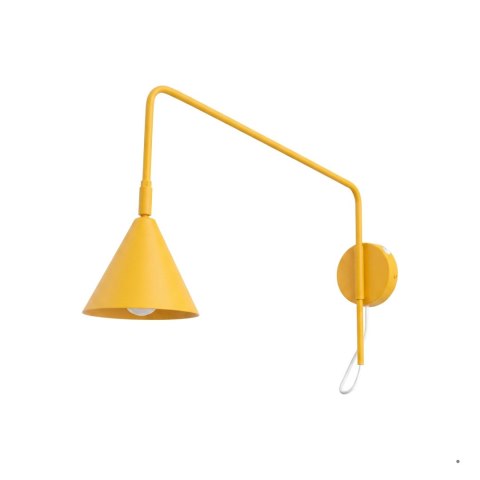 Sollux Lighting Kinkiet NOX 1 żółty z włącznikiem