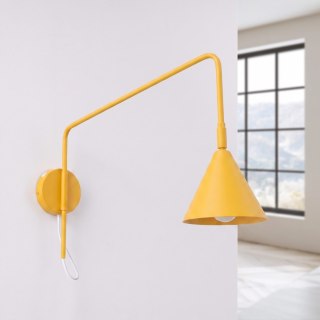 Sollux Lighting Kinkiet NOX 1 żółty z włącznikiem