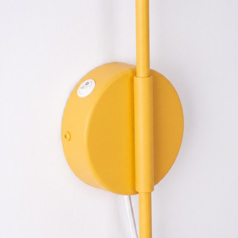 Sollux Lighting Kinkiet NOX 1 żółty z włącznikiem