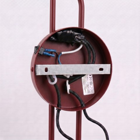 Sollux Lighting Kinkiet NOX 2 burgund z włącznikiem