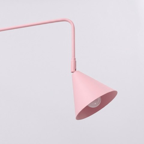Sollux Lighting Kinkiet NOX 2 różowy z włącznikiem