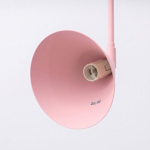 Sollux Lighting Kinkiet NOX 2 różowy z włącznikiem