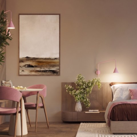 Sollux Lighting Kinkiet NOX 2 różowy z włącznikiem