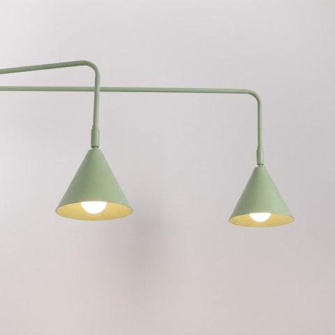 Sollux Lighting Kinkiet NOX 2 szałwiowy z włącznikiem