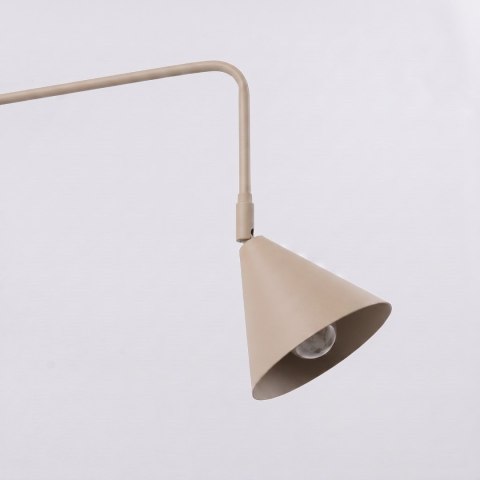 Sollux Lighting Kinkiet NOX 2 taupe z włącznikiem
