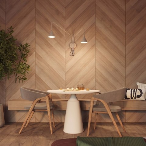 Sollux Lighting Kinkiet NOX 2 taupe z włącznikiem