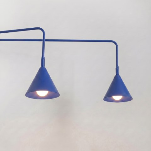 Sollux Lighting Kinkiet NOX 2 ultramaryna z włącznikiem