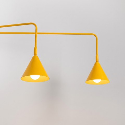 Sollux Lighting Kinkiet NOX 2 żółty z włącznikiem