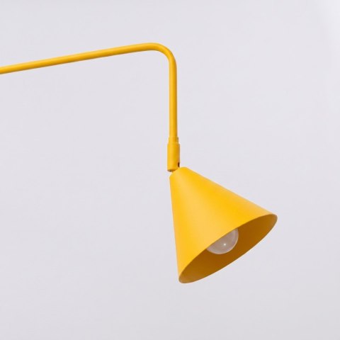 Sollux Lighting Kinkiet NOX 2 żółty z włącznikiem