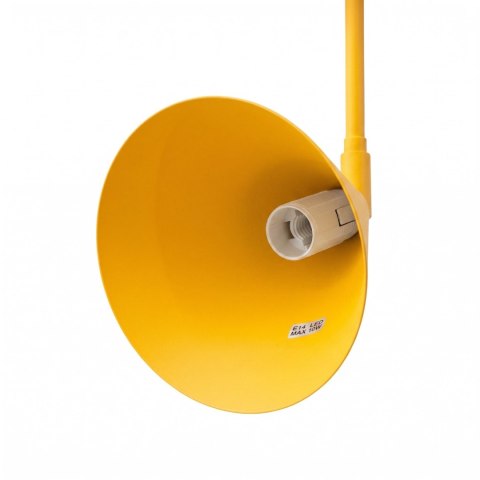 Sollux Lighting Kinkiet NOX 2 żółty z włącznikiem