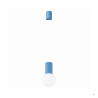 Sollux Lighting Lampa wisząca HALO 1 błękitna