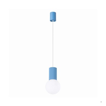 Sollux Lighting Lampa wisząca HALO 1 błękitna