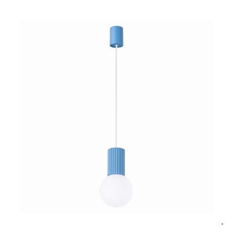 Sollux Lighting Lampa wisząca HALO 1 błękitna