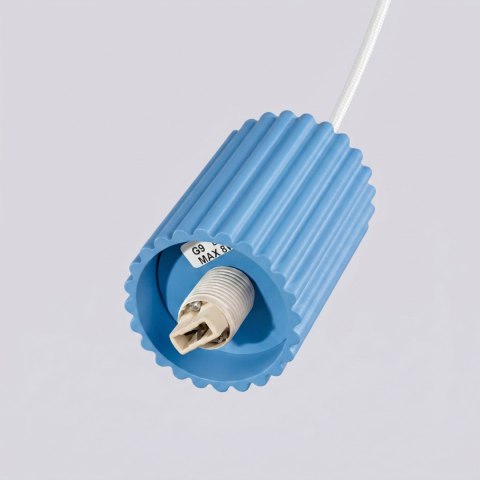 Sollux Lighting Lampa wisząca HALO 1 błękitna