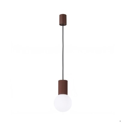 Sollux Lighting Lampa wisząca HALO 1 brązowa