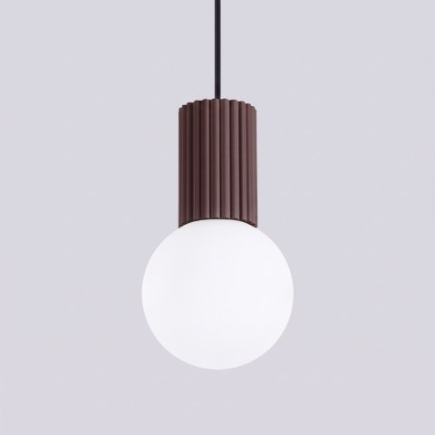 Sollux Lighting Lampa wisząca HALO 1 brązowa