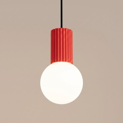 Sollux Lighting Lampa wisząca HALO 1 czerwona